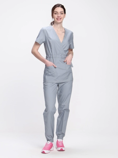 фото костюм женский стар-001 (тк.коттон-рич,130) medline, серый