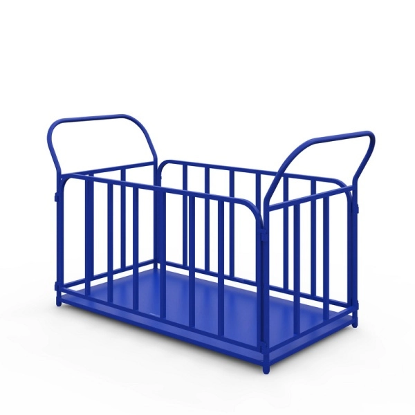 фото тележка платформенная с трубчатыми бортами тб 2 (600х900) без колес