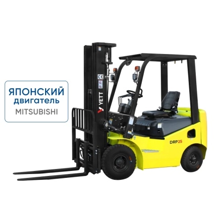 фото дизельный погрузчик с японским двигателем yett drp25-m1k2c-m300-3w