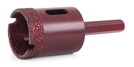 Коронка алмазная вакуумная для сверления камня D10-10W-35L-Ш8 (сухое и мокрое сверление)