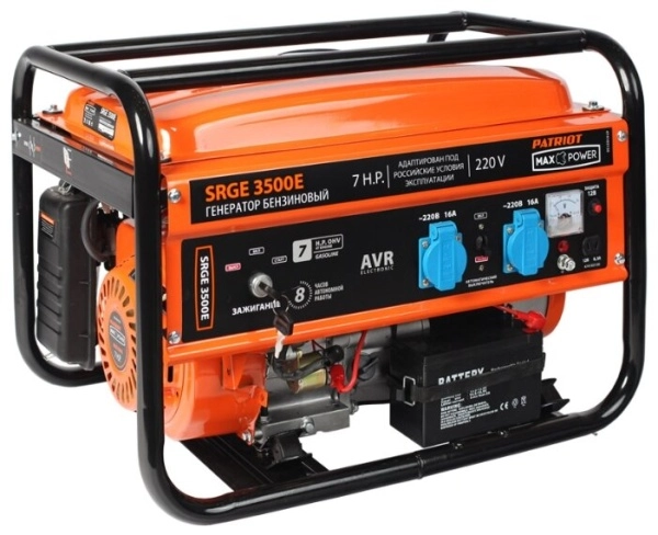 Генератор бензиновый PATRIOT MAX POWER SRGE 3500E