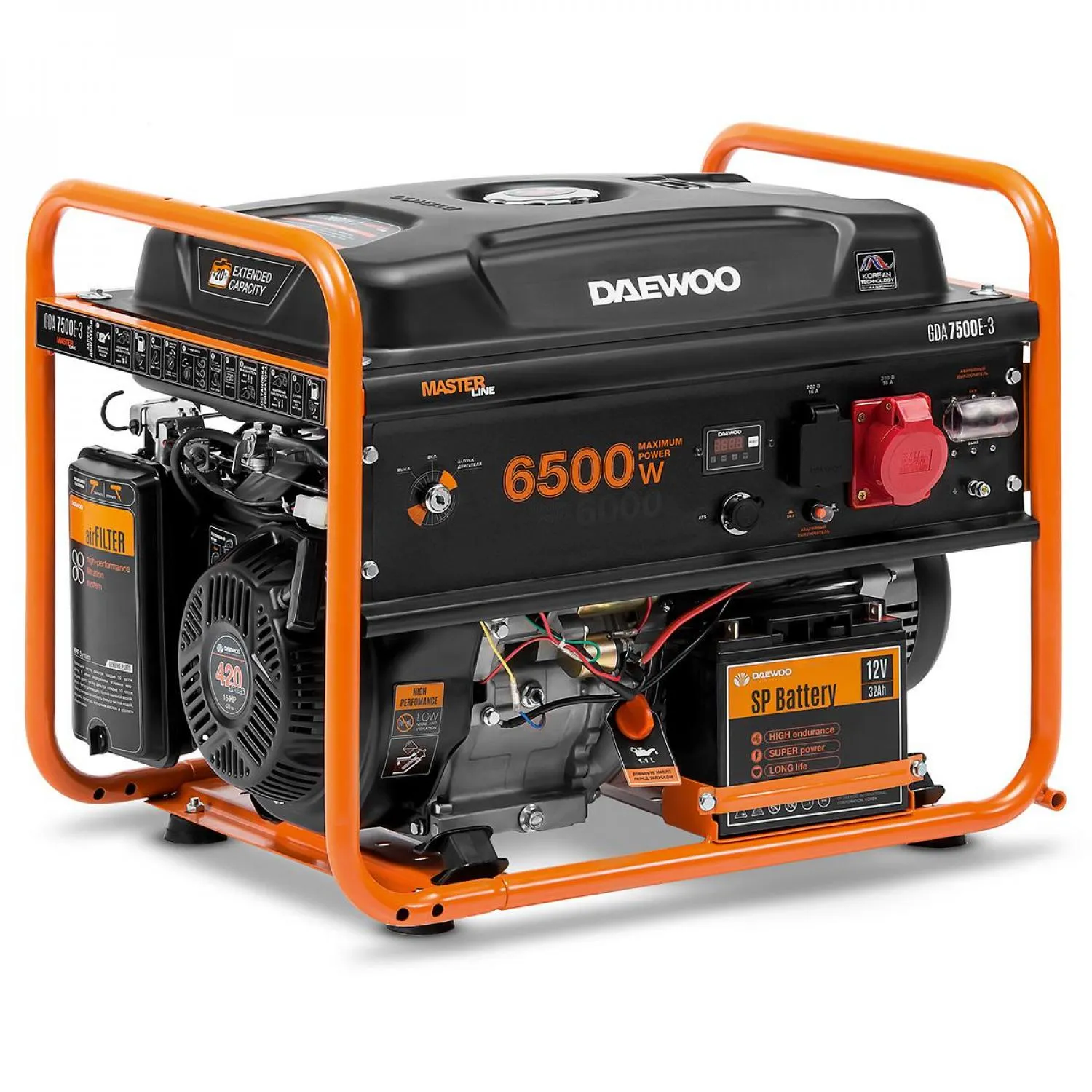 Бензиновый генератор GDA 7500E-3