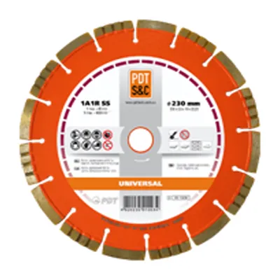 Алмазный диск POLTAVA DIAMOND TOOLS 1A1RSS/C3 230X2,6X10X22,23 UNIVERSAL